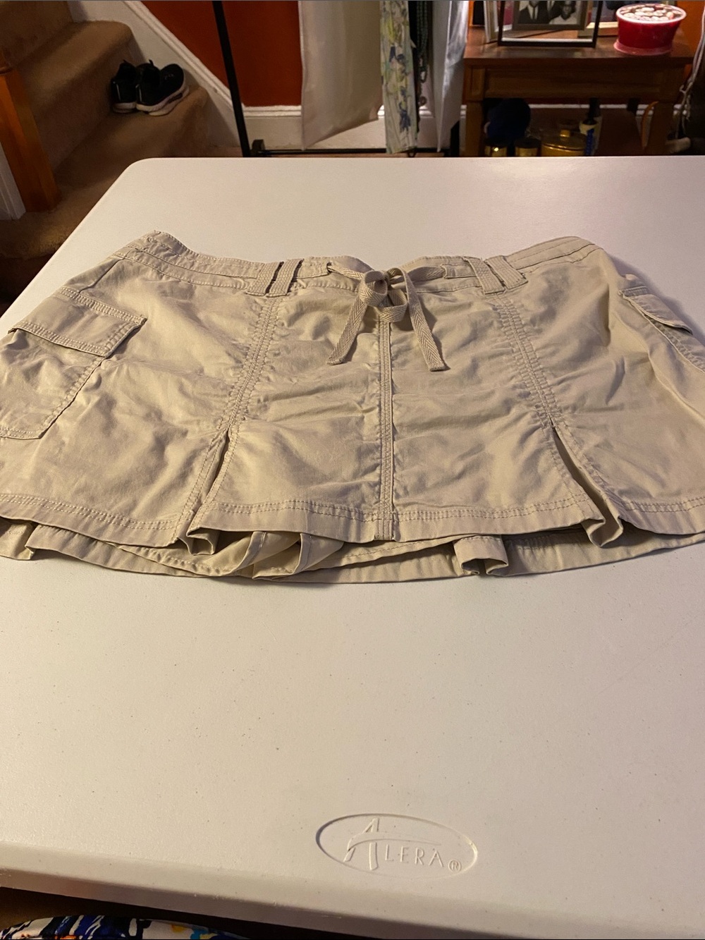 Hollister Beige Utility Skort with Cargo Pockets